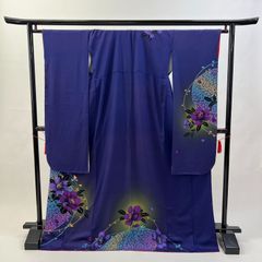 中振袖 振袖 正絹 中古品 紫 紫色 3S845 HACX732000
