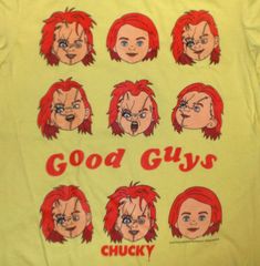 チャイルド プレイ チャッキー Tシャツ CHILDS PLAY CHUCKY GOOD GUYS FACES 正規品 Child's Play