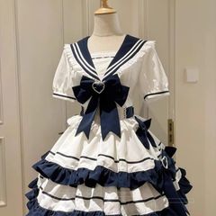 半袖OP ロリータ ゴスロリ 人形師 フリルレース アイドル