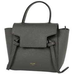 【大人気】ピコ ベルトバッグ / グレー【未使用】 CELINE セリーヌ ピコベルトバッグ ショルダーバッグ レザー