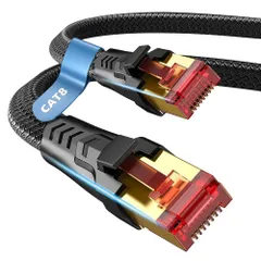 20M CODEWAY CAT8 20M メッシュLANケーブル カテゴリー8 コネクタ 超光速40Gbps/2000MHz CAT8準拠 イーサネットケーブル 爪折れ防止 シールド モデム ルータ PS3 PS4 Xbox等に対応