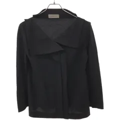 Yohji Yamamoto FEMME ヨウジヤマモト ファム ウールギャバジン裁断ジャケット FO-J07-100 ブラック 1のサムネイル
