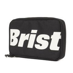 【新品】F.C.Real Bristol エフシーレアルブリストル ビッグロゴ オーガナイザー / ポーチ (BIG LOGO ORGANISER) / ブラック 黒 / ブランド ファッション アイテム 小物 雑貨【メンズ】【中古】