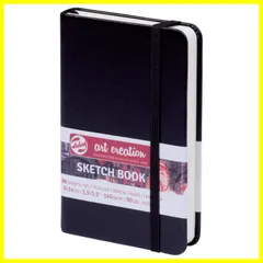 ☆送料無料☆Talens Art Creation ターレンス アートクリエーションスケッチブック 絵を描く手帳 9×14cm 黒 T9314-001M 407137