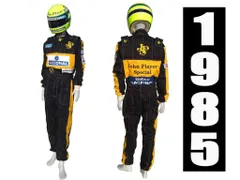 新品　アイルトン・セナ　F1 刺繍　1985年　刺繍カートレーシングスーツ　オーダーメイド　サイズ各種　★発送予定日: 12月16日