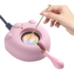 新品　シーリングワックス 電気炉 110V-220V かわいい猫の足の形 シーリングスタンプ 炉 プラグから給電 ワックス 顆粒 溶解炉 シーリングワックス炉スプーンセット DIYシーリングスタンプツール シーリングワックス愛好家 初心者用 (1)