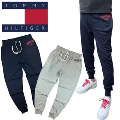 トミーヒルフィガー Tommy Hilfiger ボトムス ジョガーパンツ メンズ スウェット 09T4451 部屋着 ルームウェア 薄手 ユニセックス プリントロゴ ネイビー グレー TOMMY HILFIGER JOGGER 新品 正規品 未使用品