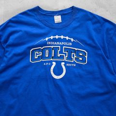 NFL アメフト チームT Tシャツ プリント 2XLサイズ ブルー 青 古着 【UR-0544】