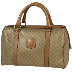 セリーヌ CELINE マカダム柄 ハンドバッグ ミニボストン ハンドバッグ コーティングキャンバス ベージュ レディース 【中古】