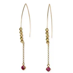 CLICK・ピアス ピアス ルビー イエロー 彼女 レディース 人気 ブランド プレゼント クリスマスプレゼント