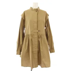 フリークスストア FREAKS STORE バルーンスリーブフレアミニワンピース シャツワンピース バンドカラー 長袖 F ベージュ 211-3143 /TK