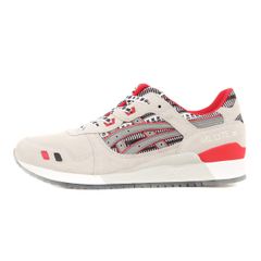 新品 asics アシックス サイズ:28.0cm 日本未発売 GEL-LYTE III / ゲルライト3 (1191A281) グレー レッド US10 ローカット スニーカー シューズ 靴【メンズ】