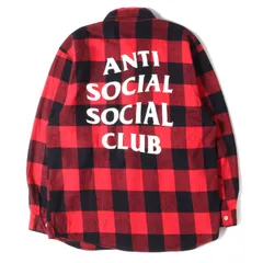 Anti Social Social Club アンチ ソーシャル ソーシャル クラブ シャツ ブランドロゴ バッファローチェック フランネルシャツ レッド ブラック 赤黒 XL トップス カジュアルシャツ 長袖 ブランドのサムネイル