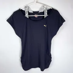 プーマ 半袖シャツ トレーニングシャツ L ブラック レディース PUMA フィットネス スポーツウェア