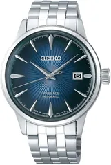 WJ31　セイコーウォッチ 腕時計 プレザージュ ブルーグラデーション文字盤 ボックス型ハードレックス シースルーバック SARY123 メンズ シルバー