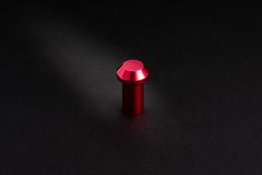 (カザマオート製）スピンターンノブ　被せタイプ（ニッサン）レッド　赤