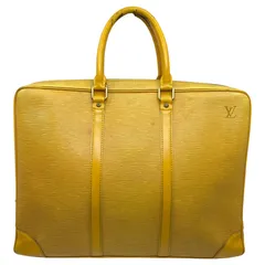 LOUIS VUITTON(ルイヴィトン)  Porte de Cumin Voyage ポルト ドキュマン ヴォワヤージュ エピ M54476 イエロー ネームタグ付き ブリーフケース ハンドバッグ ビジネスのサムネイル