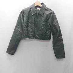 ◇ ⊇ RESEXXY リゼクシー フェイクレザー 長袖 ジャケット サイズF ブラック レディース E  【1501230048910】