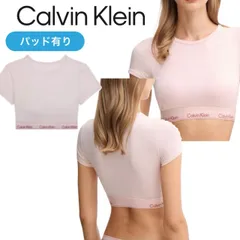 カルバンクライン calvin klein インナーウェア Tシャツ QF8495 ピンク ブラレット ハーフトップ パッド有 カップ内蔵型 ノンワイヤー レディース CALVIN KLEIN 新品 正規品 未使用品