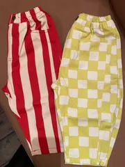 【MOONCHILD】 p.premier イロチ買いしたい総柄ツイルパレルレッグパンツ P221015