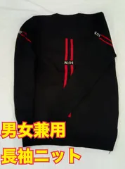 レディースニット 黒ニット カジュアルセーター N.01