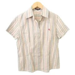 バーバリー ロンドン BURBERRY LONDON 美品 シャツ ノバチェック ワンポイント ロゴ 薄手 40 約Lサイズ ベージュ ■YHS8