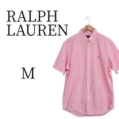 RALPH LAUREN ラルフローレン ピンク×白
ストライプ シャツ M