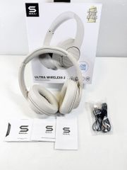 【HY】【新古品】SOUL Ultra Wireless 2 UW?SU76BI ワイヤレスヘッドホン Bluetooth5.2対応 ベージュ 折りたたみ式 低遅延モード 長時間再生 軽量設計[送料無料(一部地域を除く)]HY002