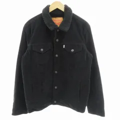 リーバイス Levi's ボアトラッカーコーデュロイジャケット シェルパ ブルゾン L 黒 ブラック /GV ■GY28