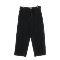 JIL SANDER (ジルサンダー) BELTED TORUSER ベルテッド トラウザーパンツ ブラック J22KA0255 J70001のサムネイル