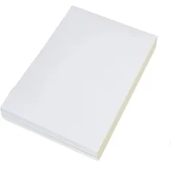 ハガキサイズシール（白）無地 インクジェットプリント対応 100x148mm【100枚入】シール用紙 ラベル用紙 ステッカー作成 クリックポスト レターパック 定形外にも