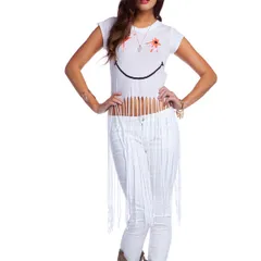 在庫処分特価 ワイルドフォックス WILDFOX SHOOT EM UP FRINGE Tee WCJ744A08 WH サイズ XSのサムネイル