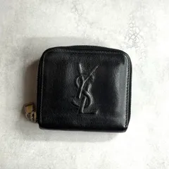Yves Saint Laurent イヴサンローラン 二つ折り財布 BLACK Yves Saint Laurent サンローランパリ (イヴサンローラン) 二