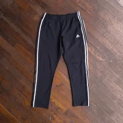 adidas アディダス トラックパンツ ジャージパンツ ブラック CLIMALITE ユニセックス Oサイズ スポーツMIX ストリート 古着