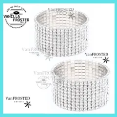 キラキラ　ビキニ パーティー 結婚式 ドレスアップ クリスタル シルバー　社交ダンス 　サマスタ　bbj　ブレスレット　ブライダル　bbj　FWJ　ステージ 贈るサマースタイルアワード　セット　花嫁　両腕　両手　ベストボディジャパン　バ 活用 女性