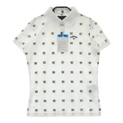 サイズ：M CALLAWAY キャロウェイ  半袖ポロシャツ 総柄 ホワイト系 [240101376762]# ゴルフウェア レディース ストスト