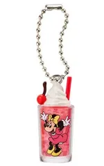 【中古】キーホルダー ミニーマウス 「ディズニーキャラクター レトログラスミニチュアチャーム」