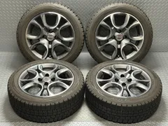 送料無料【FIAT500/ABARTH500等】DUNLOP WINTER MAXX WM01 185/55R15 MAK TRINO 15インチ 6J +35 4穴98 アバルト フィアット PANDA (25070036)