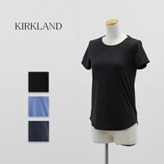 送料無料 アウトレット KIRKlAND カークランド レディース トップス カスタムフィット アクティブTシャツ 夏 #7665545 P207ウ S ブルー
