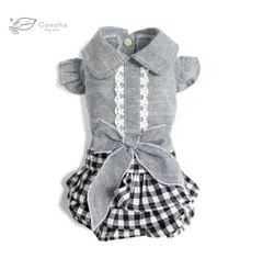 犬服 ドッグウェア ペット服 ペット用品 ワンピース チェック柄