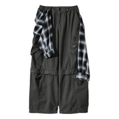 CORD. WRAP SHIRTS 3-CONVERT DETACHABLE PANTS