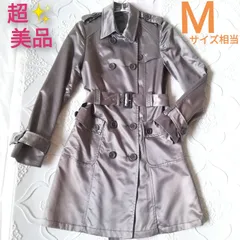 特別セール✨★超美品★カーキー　トレンチコート　レディース　Mサイズ相当　綺麗目　上品♪　式典　お食事会　デート　ビジネス　通勤着　参観日　学校行事　にも最適♪　スタイリッシュ　オシャレ　高級感あり♪