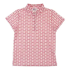 サイズ：0 JACK BUNNY ジャックバニー  半袖ポロシャツ 総柄 レッド系 [240101307530]# ゴルフウェア レディース ストスト