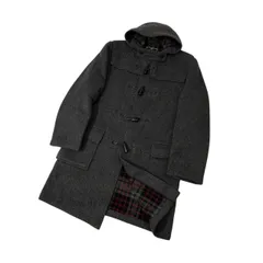 80s 90s 英国製 Gloverall グローバーオール ビンテージ 裏チェック ダッフルコート GB/USA40/EUR50 /イングランド製/チャコールグレー