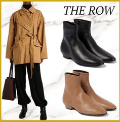 ⭐⭐シンプル ★ THE ROW ザ ロウ Hereditas leather ankle boots (2COLORS)