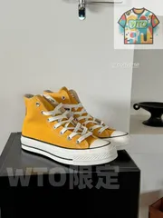 【今日特価】Converse Chuck Taylor All Star 1970s ハイカット カンバスシューズ（イエロー）！送料無料！在庫限定のお得な価格です！-WTO輸入2