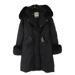 MONCLER (モンクレール) PREMIERE ファー付き ロング ダウンコート ブラック 49365/97/54027のサムネイル
