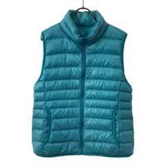 ユニクロ ウルトラライト ダウンベスト L ブルー系 UNIQLO レディース