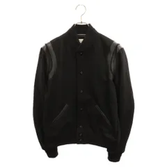 SAINT LAURENT PARIS (サンローランパリ) 21AW VARSITY JACKET テディジャケット ブラック V85S 354718のサムネイル
