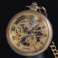 GENEVE スケルトン ゴールド懐中時計（中古） - メルカリ